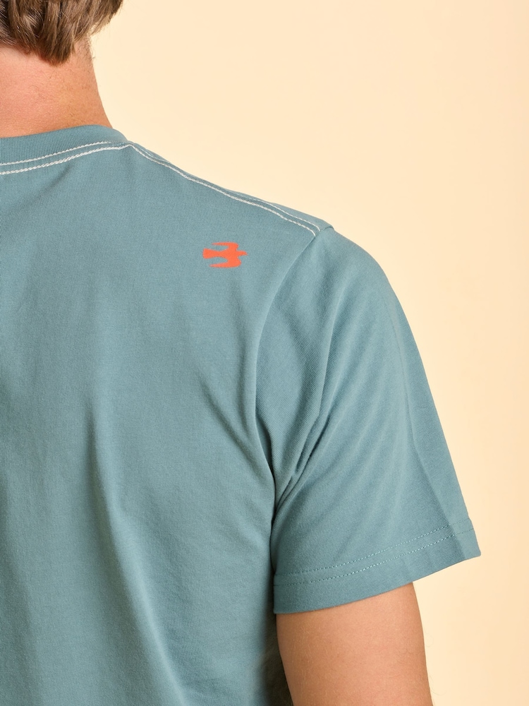 Brakeburn Green Devenish T-Shirt - Image 4 of 4 Brakeburn Green Devenish T-Shirt - Image 4 of 4
