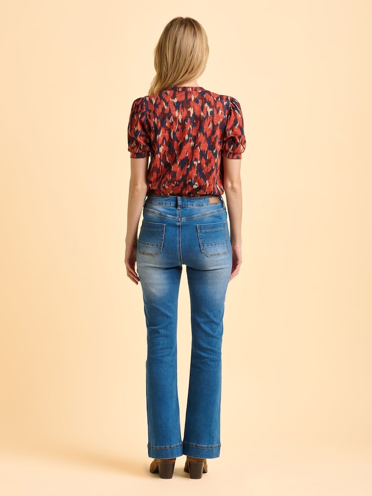 Brakeburn Red Lily Blouse - Image 2 of 6 Brakeburn Red Lily Blouse - Image 2 of 6