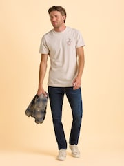 Brakeburn Cream Dunkeld T-Shirt - Image 5 of 6