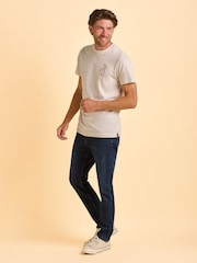 Brakeburn Cream Dunkeld T-Shirt - Image 6 of 6
