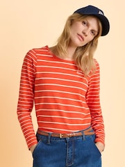 Brakeburn Red Branksome Long Sleeve T-Shirt - Image 1 of 6