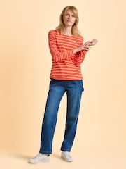 Brakeburn Red Branksome Long Sleeve T-Shirt - Image 6 of 6