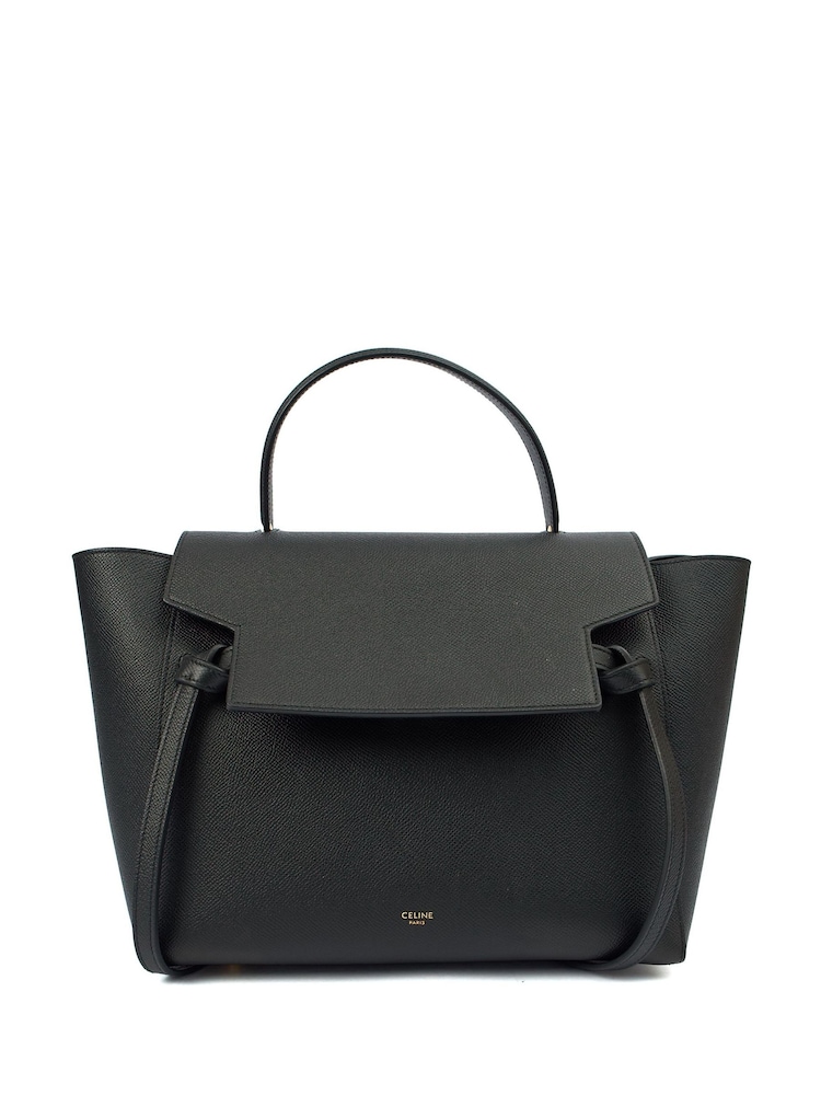 The Handbag Clinic Black Celine Belt Small Top Handle Bag - Image 1 of 7