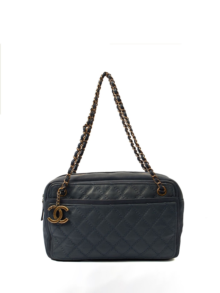 Chanel Blue Camera Shoulder Bag - Image 1 of 6