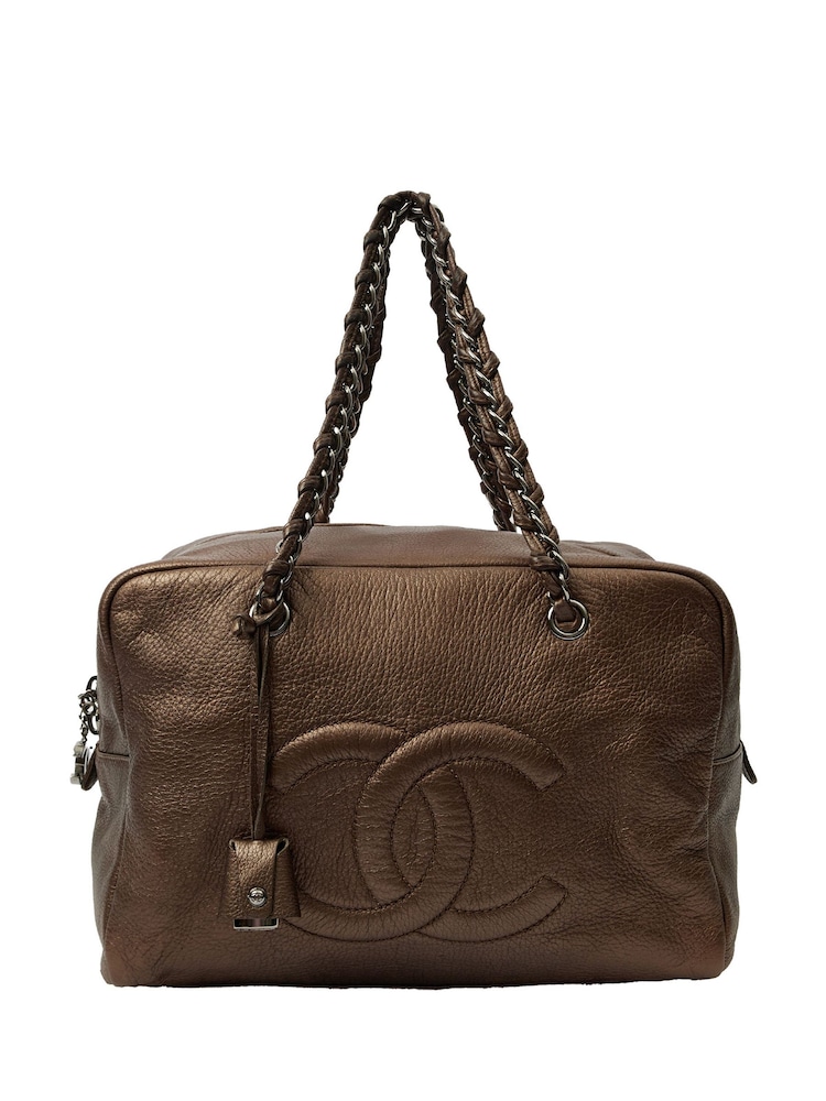 Chanel Metallic Luxe Ligne Tote Bag - Image 1 of 7