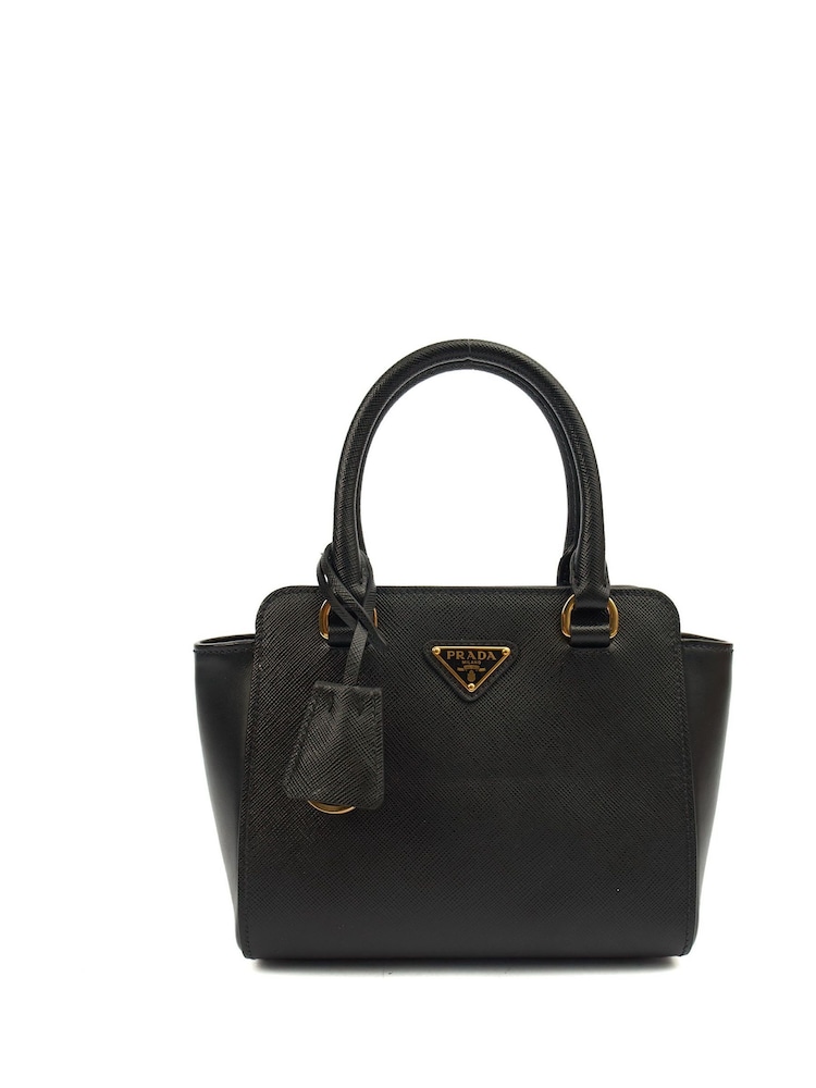 Prada Black Galleria Saffiano Mini Bag - Image 1 of 7