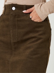 Threadbare Green Mini Corduroy Skirt - Image 5 of 5