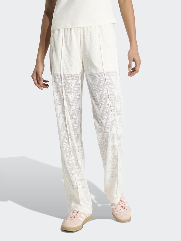 Hvit - adidas Originals Firebird Classic Lace Track Joggebukser - Bilde 1 av 7