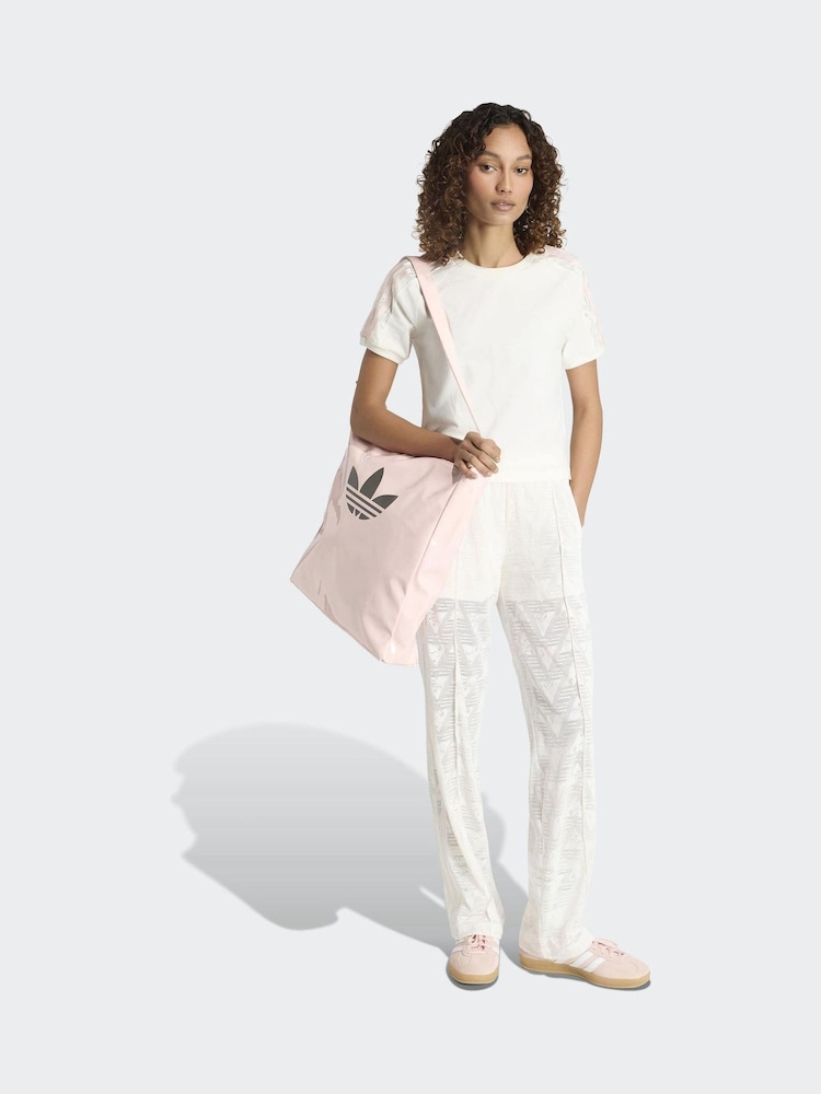 adidas Originals White Firebird Classic Lace Track Joggers - Image 4 of 4 adidas Originals White Firebird Classic Lace Track Joggers - Image 4 of 4