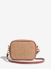 Lipsy Natural Raffia Boxy Crossbody Bag - Image 2 of 5