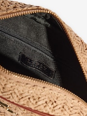 Lipsy Natural Raffia Boxy Crossbody Bag - Image 5 of 5