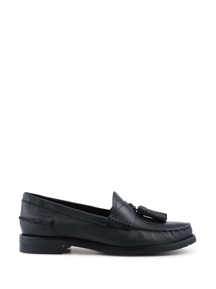 Jones Bootmaker Black Tiffany Smart Leather Moccasins - Image 1 of 5 Jones Bootmaker Black Tiffany Smart Leather Moccasins - Image 1 of 5