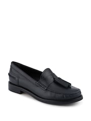 Jones Bootmaker Black Tiffany Smart Leather Moccasins - Image 2 of 5