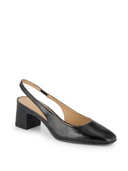 Jones Bootmaker Black Xayna Leather Slingback Court Shoes - Image 3 of 5