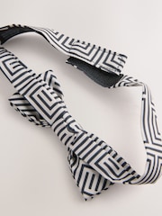 Neutral/Black Geometric Bow Tie (3-16yrs) - Image 2 of 4