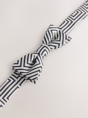 Neutral/Black Geometric Bow Tie (3-16yrs) - Image 3 of 4