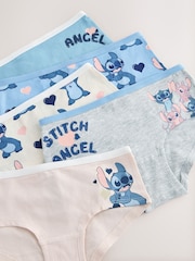 أزرق/وردي - Lilo & Stitch Hipsters 5 Pack (2-16yrs) - Image 9 of 9