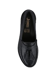 Jones Bootmaker Black Chrome Tiffany Smart Leather Moccasins - Image 5 of 5