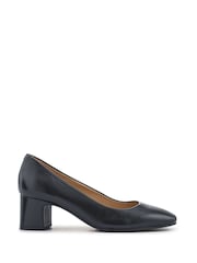 Jones Bootmaker Black Ladies Court Smart Shoes - Image 2 of 5