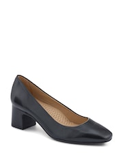 Jones Bootmaker Black Ladies Court Smart Shoes - Image 3 of 5