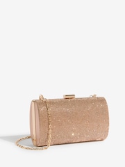 Lipsy Rose Gold Embellished Box Clutch Bag - Image 2 of 5