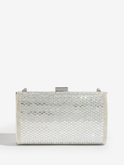 Silber - Lipsy Embellished Box Clutch Bag - Bild 6 von 6