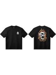 Vans Black Off The Wall Feaver T-Shirt - Image 1 of 1