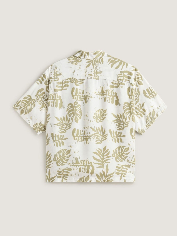 Vans Cream Van Doren Printed Camp Shirt - Image 2 of 2