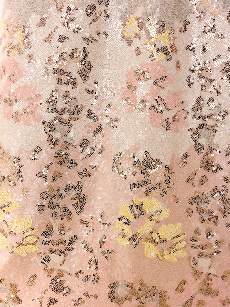 Pink/Yellow Sequin Tabitha Simmons X Next Floral Maxi Skirt - Image 7 of 7