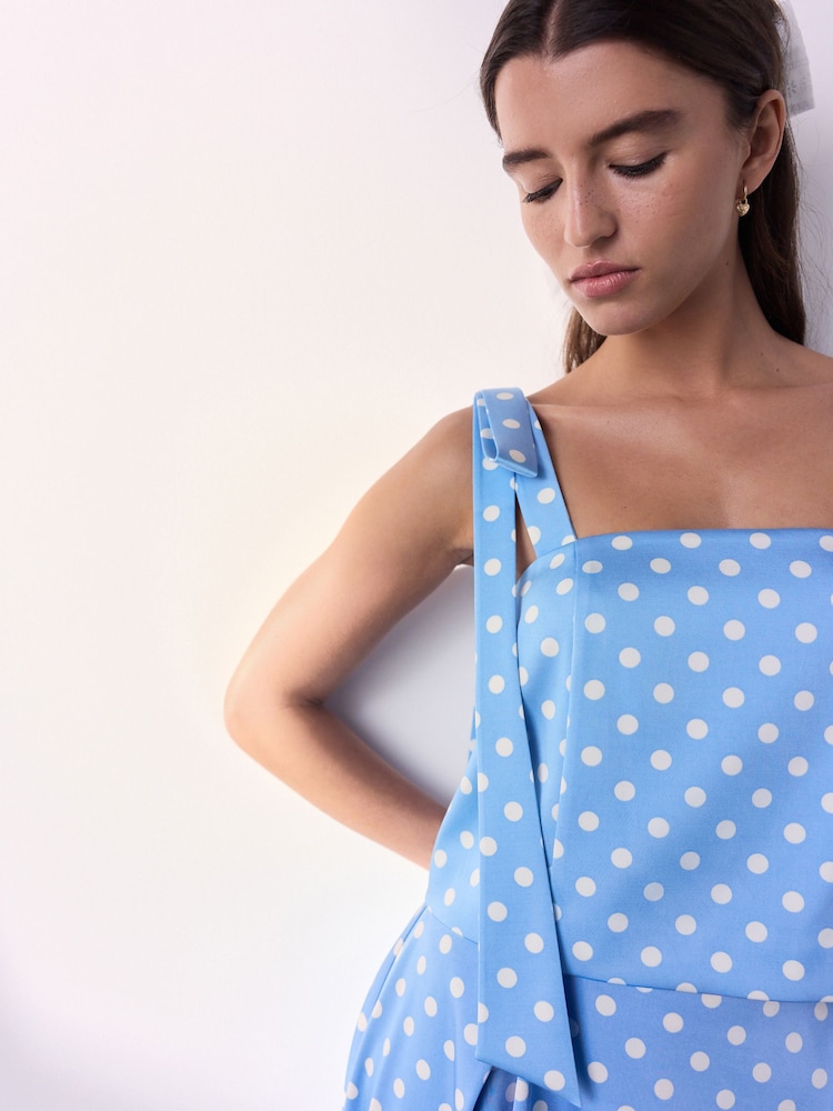 Blue/Ecru Polka Dot - Tabitha Simmons X Full Maxi Skirt - Bild 9 von 9 Blue/Ecru Polka Dot - Tabitha Simmons X Full Maxi Skirt - Bild 9 von 9