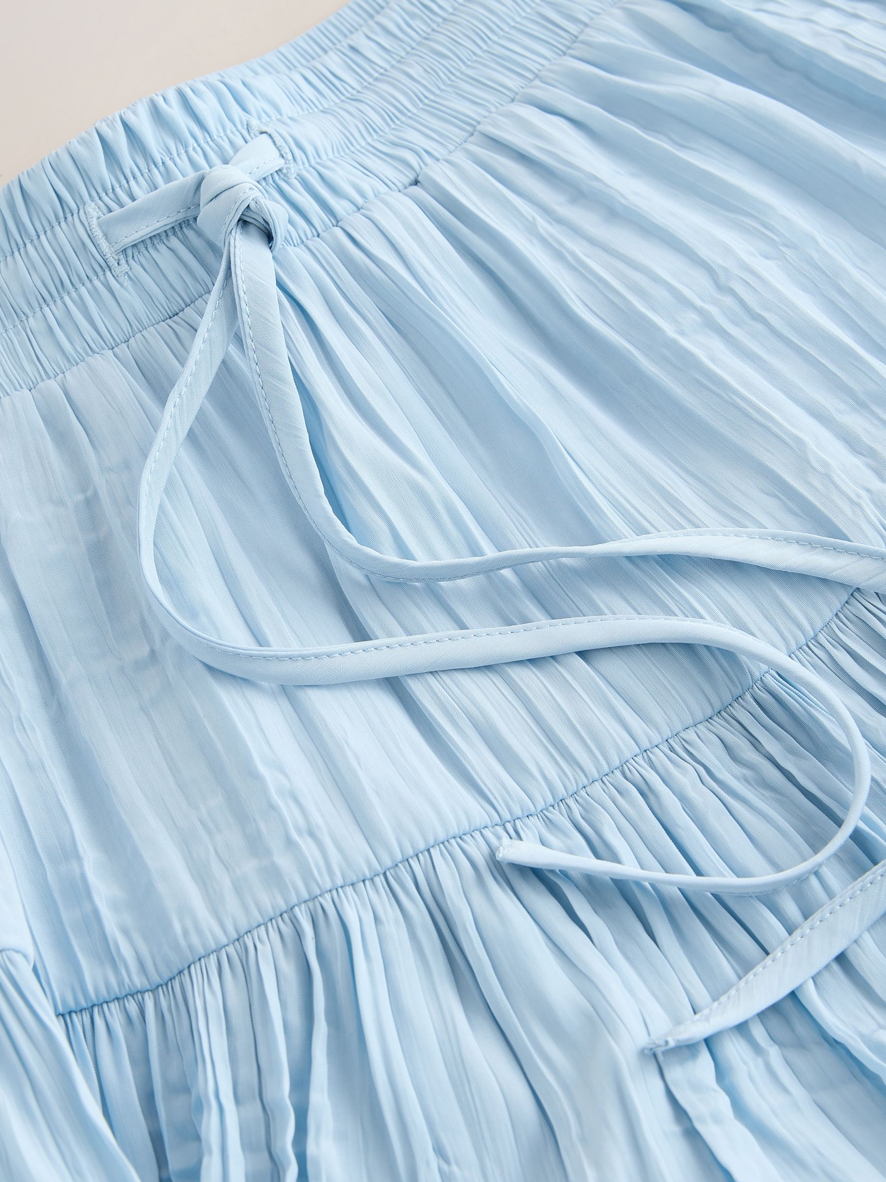 Buy Light Blue Crushed Tiered Mini Skirt from Next USA