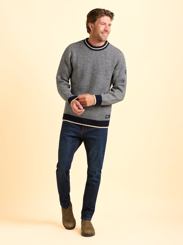Brakeburn Blue Addlethorpe Jumper - Image 6 of 6