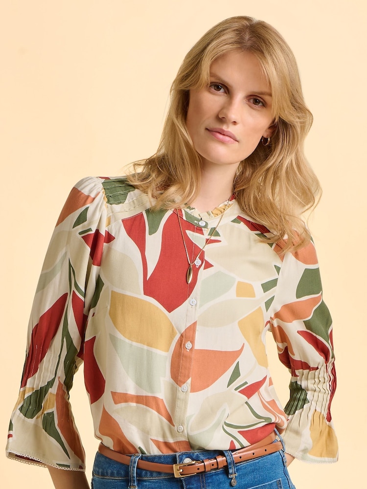 Brakeburn Cream Light Elva Blouse - Image 1 of 6 Brakeburn Cream Light Elva Blouse - Image 1 of 6