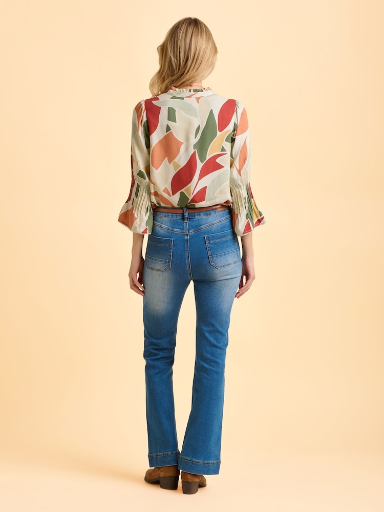 Brakeburn Cream Light Elva Blouse - Image 2 of 6 Brakeburn Cream Light Elva Blouse - Image 2 of 6