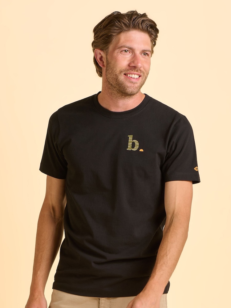 Brakeburn Grey Tameside T-Shirt - Image 1 of 6 Brakeburn Grey Tameside T-Shirt - Image 1 of 6