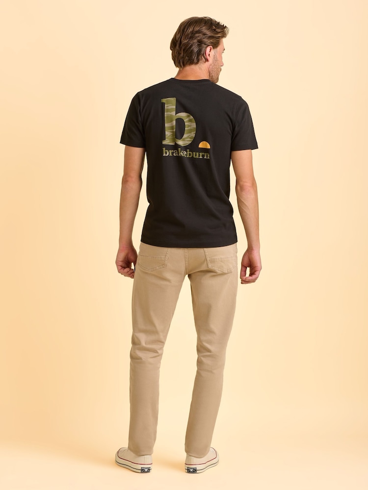 Brakeburn Grey Tameside T-Shirt - Image 2 of 6 Brakeburn Grey Tameside T-Shirt - Image 2 of 6