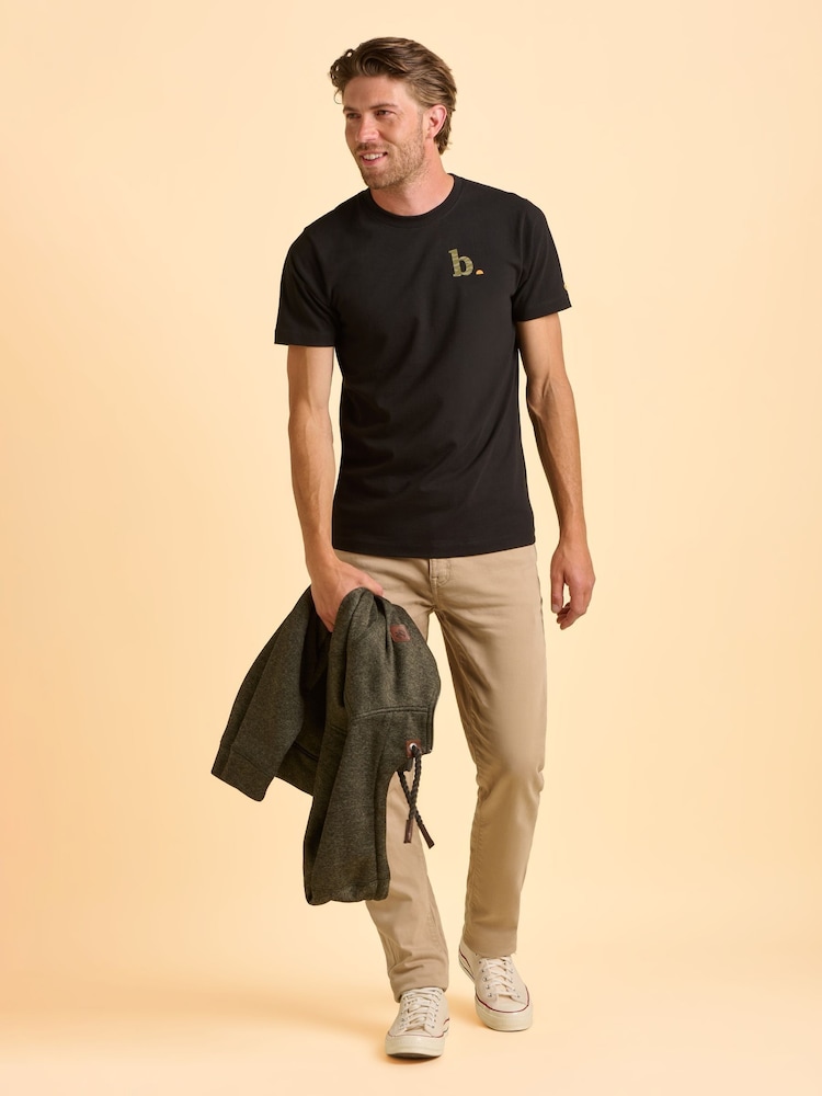 Brakeburn Grey Tameside T-Shirt - Image 6 of 6 Brakeburn Grey Tameside T-Shirt - Image 6 of 6
