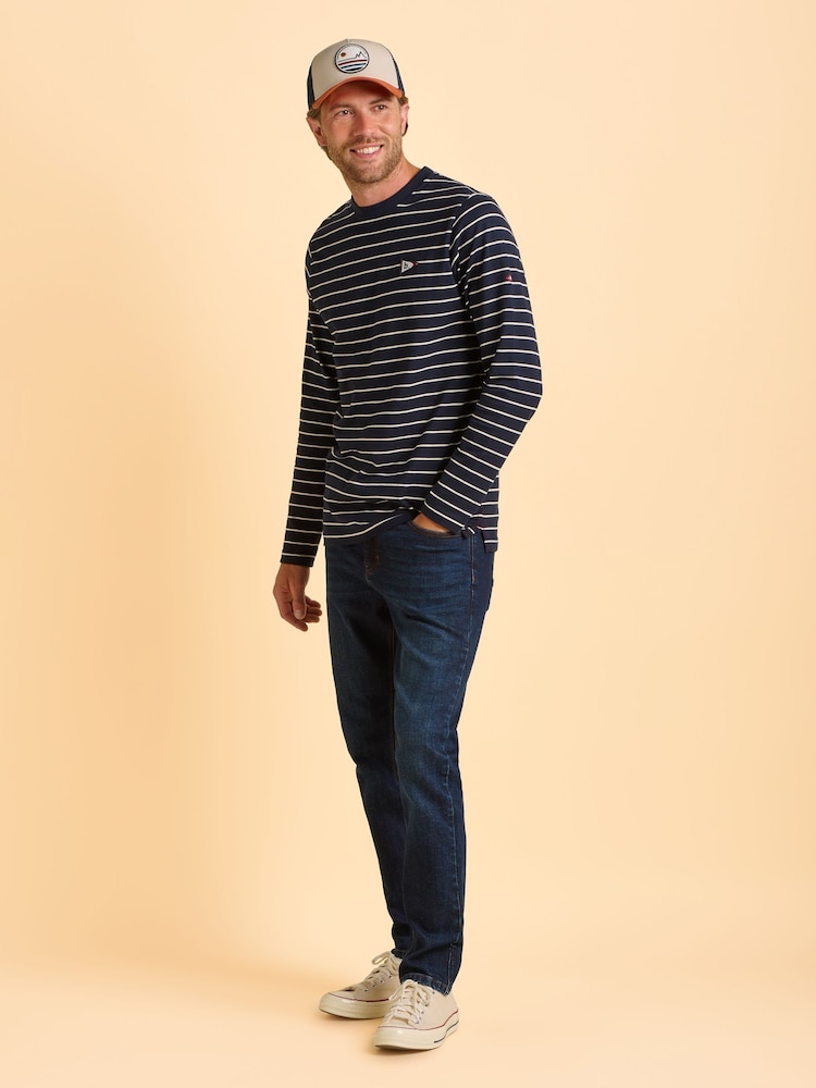 Brakeburn Blue Camowen Long Sleeve T-Shirt - Image 2 of 6 Brakeburn Blue Camowen Long Sleeve T-Shirt - Image 2 of 6