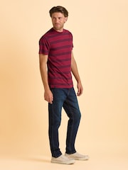 Brakeburn Red Callender Stripe T-Shirt - Image 3 of 3