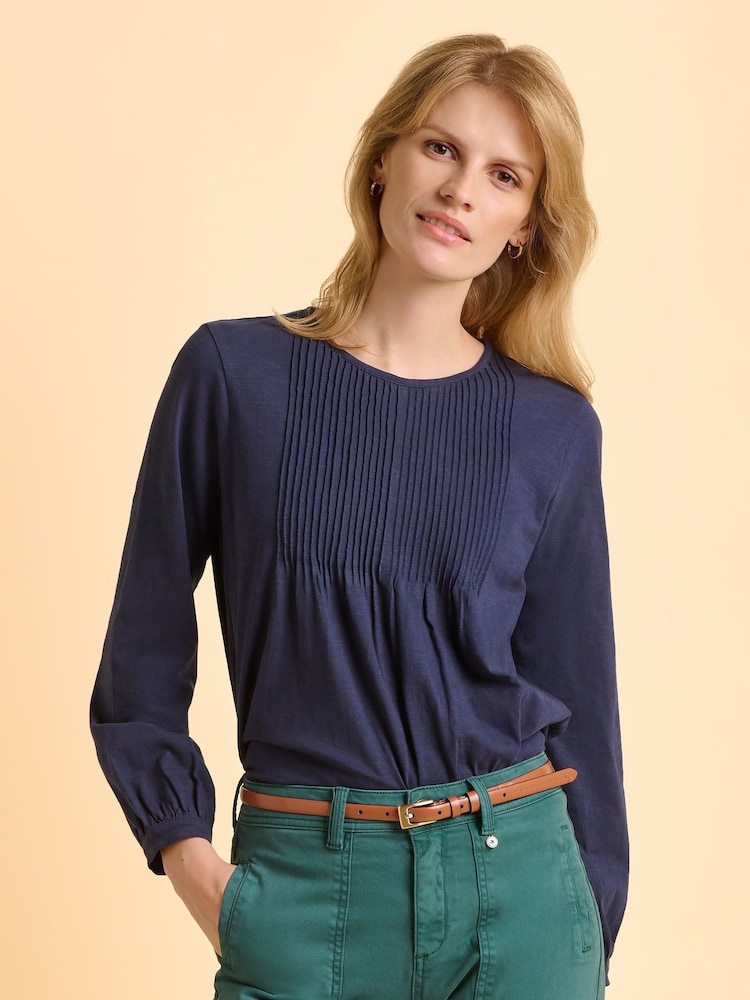 Brakeburn Blue Ocean Breeze Long Sleeve T-Shirt - Image 4 of 4