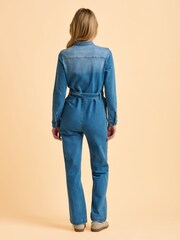 Brakeburn Blue Billie Denim Jumpsuit - Image 3 of 6
