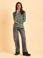 Brakeburn Green Canford Long Sleeve T-Shirt - Image 6 of 6