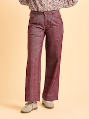 Brakeburn Red Burgundy Neve Trousers - Image 1 of 5
