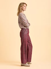 Brakeburn Red Burgundy Neve Trousers - Image 3 of 5