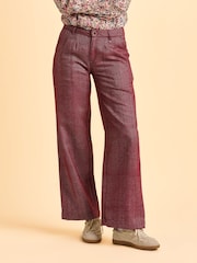 Brakeburn Red Burgundy Neve Trousers - Image 4 of 5
