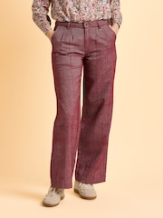 Brakeburn Red Burgundy Neve Trousers - Image 5 of 5
