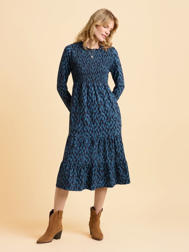 Brakeburn Blue Cay Dress - Image 1 of 6 Brakeburn Blue Cay Dress - Image 1 of 6