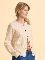 Brakeburn Cream Pebble Cardigan - Image 1 of 6