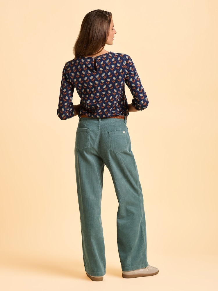 Brakeburn Blue Freya Long Sleeve T-Shirt - Image 2 of 5 Brakeburn Blue Freya Long Sleeve T-Shirt - Image 2 of 5
