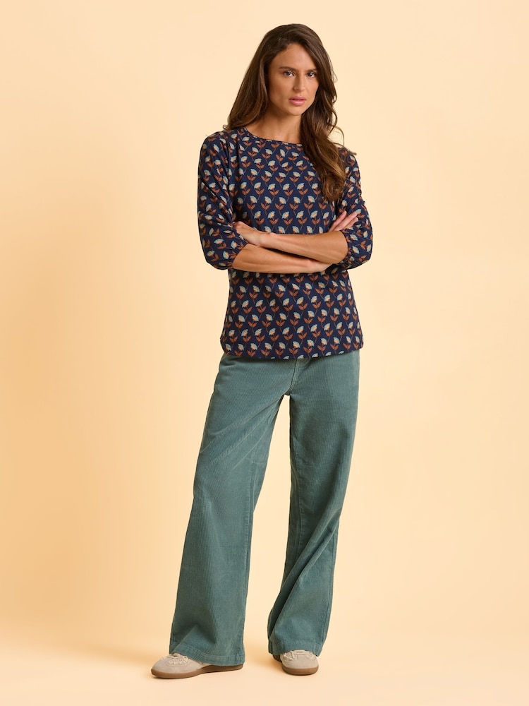 Brakeburn Blue Freya Long Sleeve T-Shirt - Image 5 of 5 Brakeburn Blue Freya Long Sleeve T-Shirt - Image 5 of 5